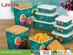 Butterfly Style Bamboo Fiber Storage Box Unbreakable Customized Pattern Logo