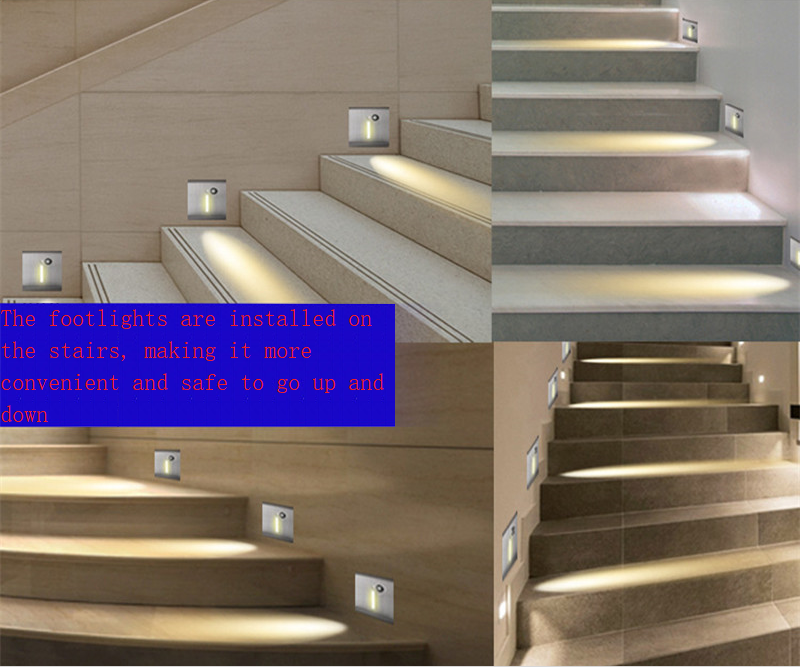 SS Panel Curved Plate Indoor Light with Motion Sensor 100 PCs/Ctn 20000 Working Hours