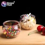 Fashion design personalized transparent clear cold drink disposable PET