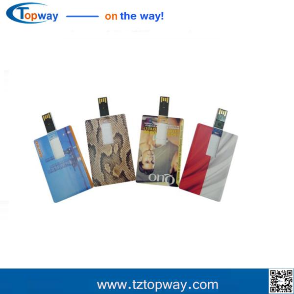 Flash drive custom logo 1gb~32gb ultra slim credit card usb stick for promotiona