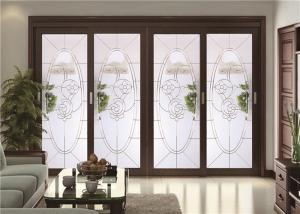 China Custom Stained Patio Sliding Doors , 19-22 Mm Double Sliding Glass Panels factory
