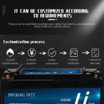 Lifepo4 12 Volt Battery Pack , 200ah Rv Lithium Batteries Deep Cycle