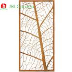 2mm Corten Steel Garden Screens Irregular Laser Cut Decorative Panels 38x15cm