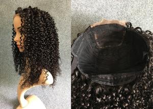 China 200% Density Lace Front Human Hair Wigs Machine Wefted Wig with Closure factory