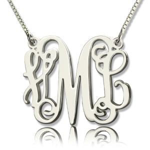 China 1.8ft 0.07oz Personalized Monogram Necklace Gold Plated Three Letter Necklace SGS factory