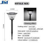 Garden Post Solar Lawn Lamps 6V/ 5.5W Polysilicon Waterproof Integrated