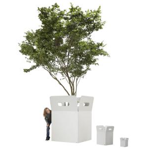 China Thickness 1.5mm-6.0mm Large Tall Metal Flower Pots Tall Corten Steel Planter factory
