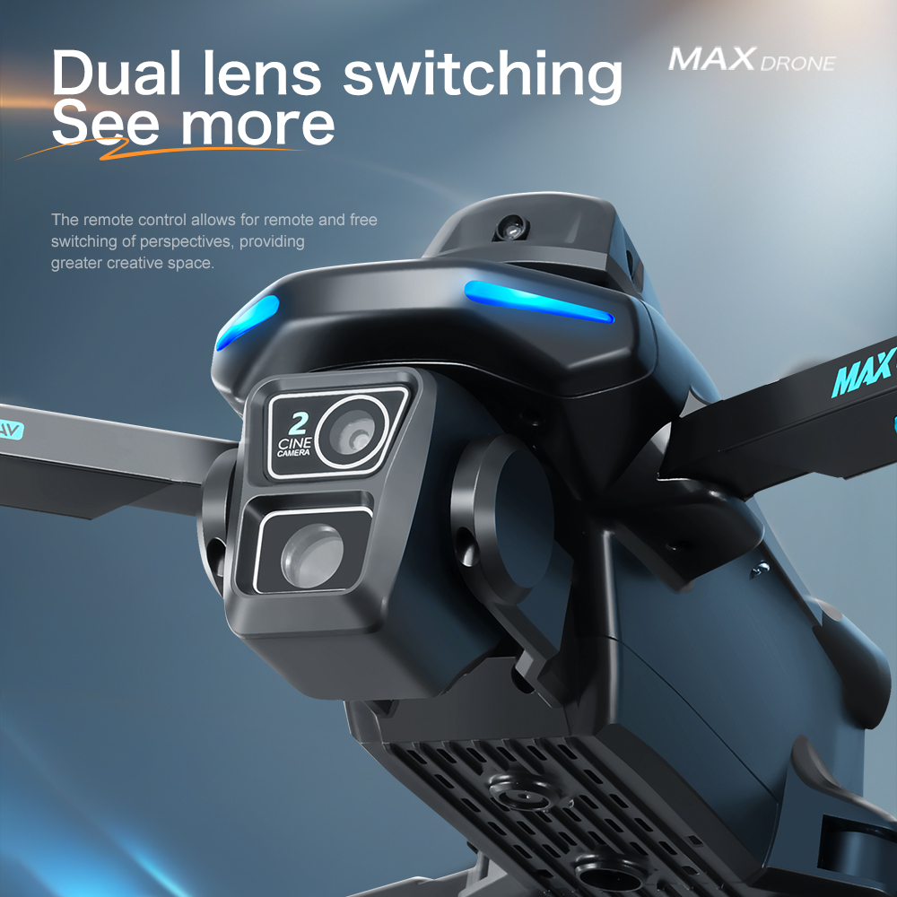 Drone Type Xt606 Aerial Airplane 2.4g Wifi Fpv Real Time Transmission Brushless Motor Drone 4k Pro 100m App Control One Key Takeoff Landing