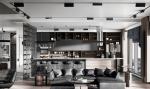Factory Townhouse Paticle Board Solid Wood Furniture Modern Kitchen Cabinets