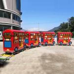 Amusement equipment indoor small train square track small train luxury train