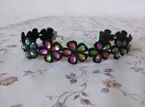 China Handmade Crystal Beads Flowers Collar for Children Decoration Dance Wear Accessories factory