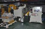 Double Head Material Frame Decoiler And Straightener Servo Feeder Automation