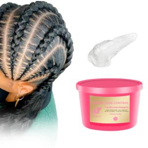 China Private Label Loc Twist N Control Edge Braiding Gel Hair Braid Styling Max Hold Big Size Braiding Neat Gel 64 Oz factory