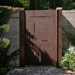 Indoor / Outdoor Corten Steel Fence Panels Square / Custom Rustic Finish