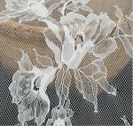 Green Environmental Protection Eyelash Lace Fabric for Wedding Dress