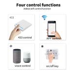 400W Fillet Zigbee Touch Switch 86*86*35mm Glass Touch Light Switch