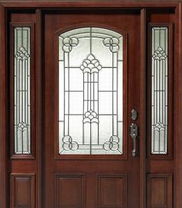 China Decorative Door Glass And Sidelight Door Glass Inserts Patina Caming factory
