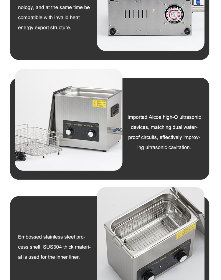 40kHz Advanced Ultrasonic Cleaner High Frequency Vibration / High Cleaning Efficiency