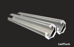 Thickness 1.7mm Anodized Aluminum Tube Pipe With Groove ISO9001
