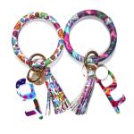 Women Lightweight Round Bracelet Keychain Nickle Plating CE Certification