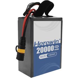 China UAV Fast Charging and Long-Lasting Durability with Herewin Semi-Solid State Battery 14S 53.2V 20000mAh factory