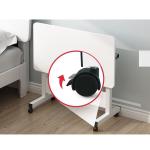 80 kgs Weight Capacity Standing Coffee Table White Wooden Work Station for
