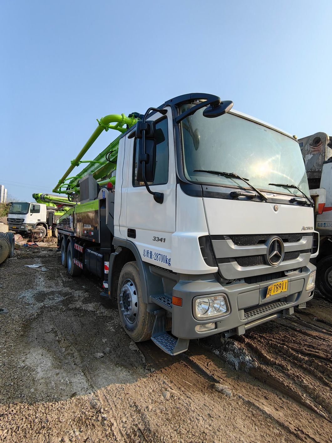 Renovated 2015 Zoomlion 38 Meter Concrete Pump on Mrecedes Benz Chassis Beton Pump