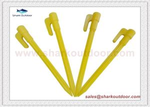 China Hot selling lightweight plastic tent peg for outdoor camping 6 in. factory