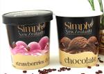 PE Coated Personalize Paper Frozen Yogurt Cups With Paper Lids And Spoon