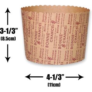 Disposable Round Paper Baking Mold Round Cake Pan 4 Inches