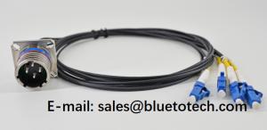 China IP68 Tactical FTTA Fiber Optic Patch Cord military J599 to LC fiber 4core Waterproof patch cable factory
