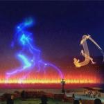 Water Laser Show With Projector Water Movie Screen Stainless