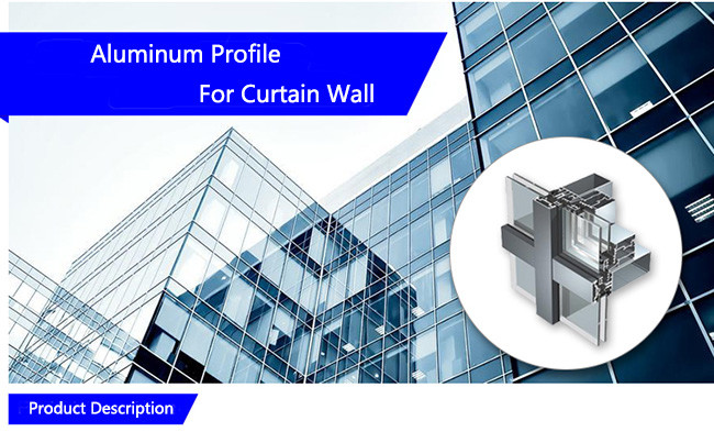 6000 Series Alloy Curtain Wall Aluminum Frame Purple Color Elegant Appearance
