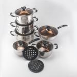The New Listing 12 PCS Stainless Steel Cooking Set Pots And Pans Cookware Sets