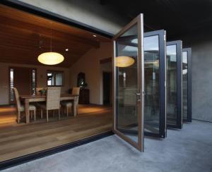 China weather stripping glass interior folding doors,Aluminium Bi Transparent Partition Soundproof Insulated factory