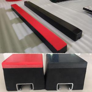 China Conveyor Impact Cradle Slide Bar 65A Impact Pad For Belt Conveyor on sale