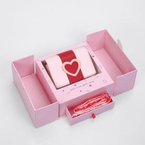China 1000gsm Cardboard Foldable Magnetic Necklace And Earring Gift Box SGS ROHS factory