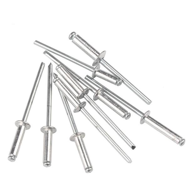 Uncoated Self-Plugging Aluminum Sliver Blind Rivet Open End Decorating Fastener