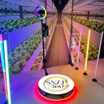 Black Base Phone 360 Degree Photo Booth Video Automatic Ring Light