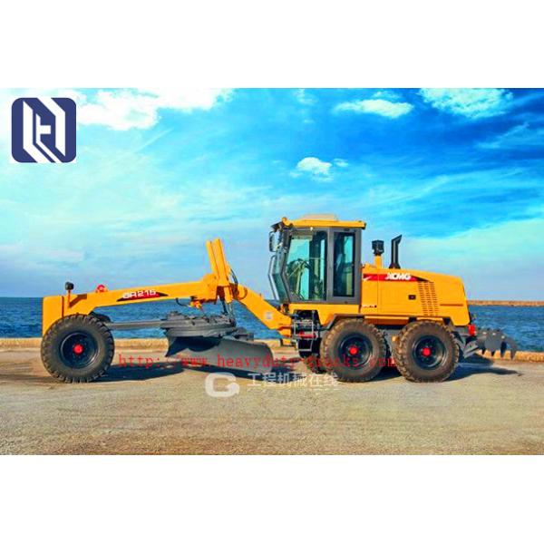 Construction Machinery Motor Graders GR2153 215hp Rated Power 160kw / 2200rpm