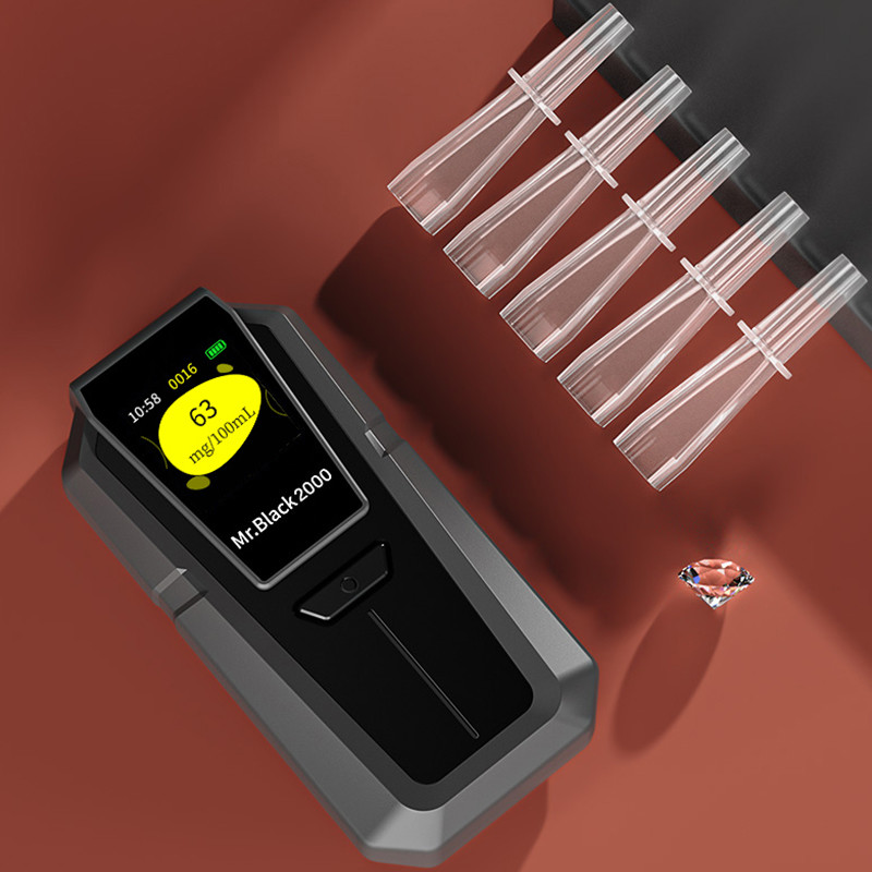 Mr Black 2000 Semiconductor Breathalyzer Intuitive Effective Detection Home BAC Testers