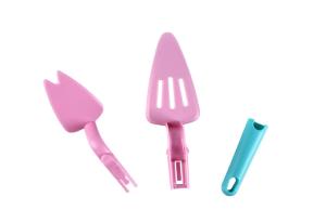 China Colorful Removable Triangle Cake Spatula Mobile Cake Making Tool For Home Baking factory
