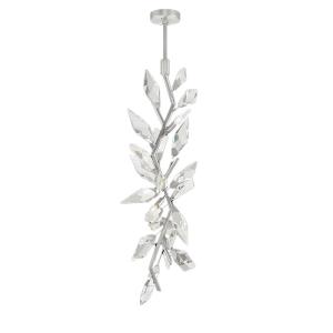 China 60W Hand-Cut Faceted Crystal Leaf Chandelier With LED Bulbs factory