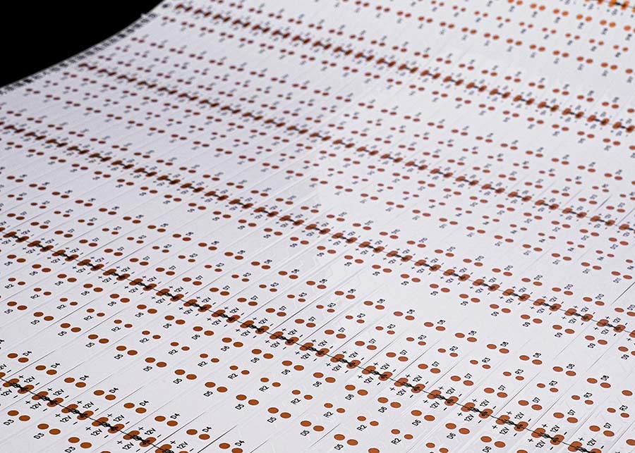 Electronic Flexible LED Strip Circuit Board With Double Layer 5050 15LED Per Pieces