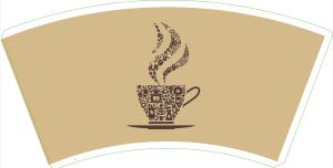China Waterproof PE Coated Paper Cup Fan 280gsm Raw Material Roll Food Grade factory
