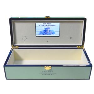 Region LCD Screen Video Gift Box with MP4 Video Format MDF Material