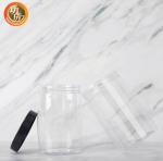 Chemical Resistanc Clear Wide Mouth Plastic Pet Jar With Lids Sugar Packaging