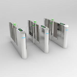 China Stylish Slim Glass Security Barriers , Pedestrian Barrier Gate Turnstile factory