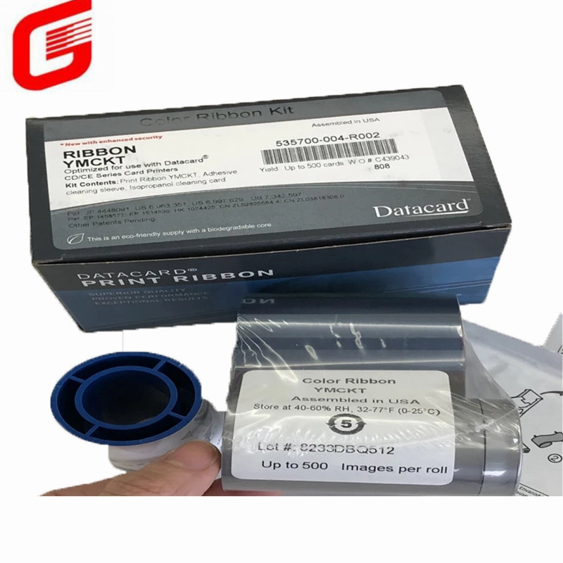 CD800 Printer Compatible 535700-004 R002 YMCKT Ribbon for Color Perfection