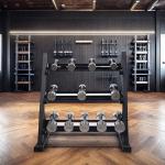 Gym Equipment Commercial Fitness Free Weight Rack Dumbbell Rack 3 Tier